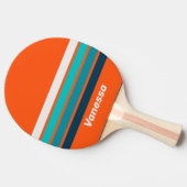 Retro Lifeguard Across Striping with Name 卓球ラケット (横)