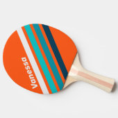 Retro Lifeguard Angled Striping with Name 卓球ラケット (横)