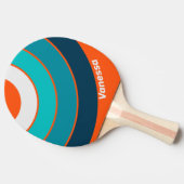 Retro Lifeguard Circle Stripe with Name 卓球ラケット (横)