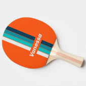 Retro Lifeguard Pin Striped with Name 卓球ラケット (横)