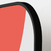 Retro Light Sky Blue Circle Stripe with Name ピックルボールラケット (左詳細)