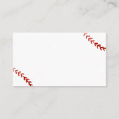 Retro LIttle Slugger Baseball Books Baby Shower エンクロージャーカード (裏面)