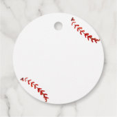 Retro LIttle Slugger Baseball Boy Baby Shower フェイバータグ (裏面)