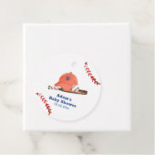 Retro LIttle Slugger Baseball Boy Baby Shower フェイバータグ (インサイチュ)