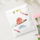 Retro LIttle Slugger Baseball Boy Baby Shower  フェイバーバッグ (封をした状態)