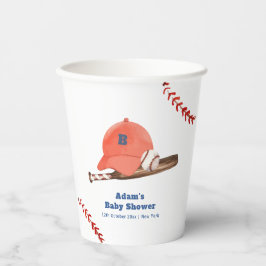 Retro LIttle Slugger Baseball Boy Baby Shower  紙コップ