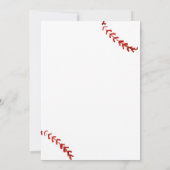 Retro LIttle Slugger Baseball Sport Baby Shower サンキューカード (裏面)