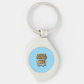 Retro Little Things, Big Days Metal Keychain キーホルダー (正面)
