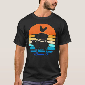 Retro Livestock Farming Rancher Livestock Show ret Tシャツ