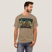 Retro London England A Vintage Skyline boy Tシャツ (正面フル)