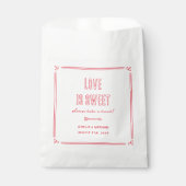 Retro Love is Sweet Hand Drawn Cupid Wedding フェイバーバッグ (正面)