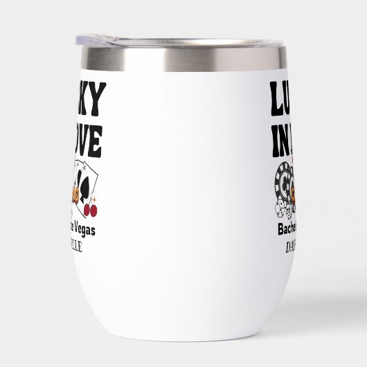 Retro Lucky In Love Vegas Bachelorette (右面)