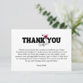 Retro Lucky In Love Vegas Bachelorette   サンキューカード (スタンド正面)