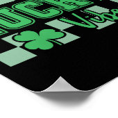 Retro Lucky Vibes Shirts St Patricks Day For Women ポスター (角)