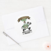 Retro Magic Potion Self Care Mode Fitness Gift ラウンドシール (封筒)