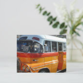 Retro Malta bus ポストカード (スタンド正面)