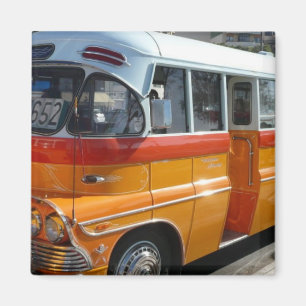 Retro Malta bus マグネット