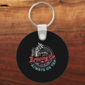 Retro Mama's Ery Brewing Co Funny Breastfeeding Sk キーホルダー (正面)