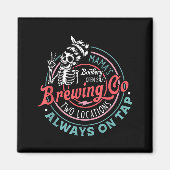 Retro Mama's Ery Brewing Co Funny Breastfeeding Sk マグネット (正面)