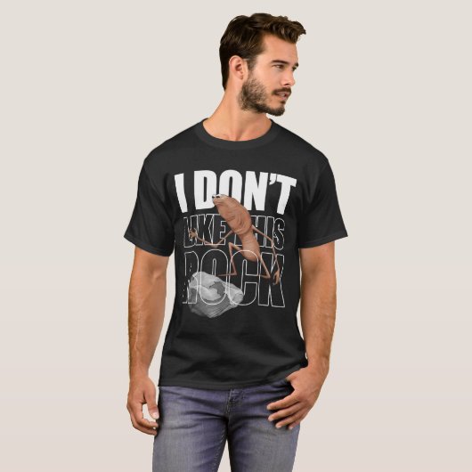 Retro Marcus The Worm I Don't Like This Rock  Tシャツ (正面フル)