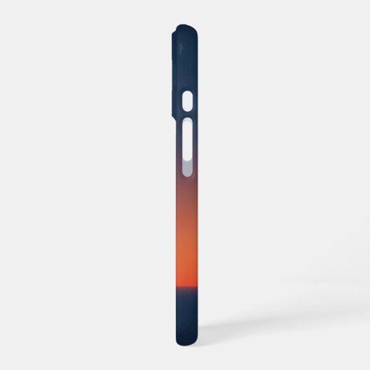 Retro Marine Horizon iPhone 16ケース (左側面)