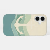 Retro Maritime Anchor iPhone 16ケース (裏面横)