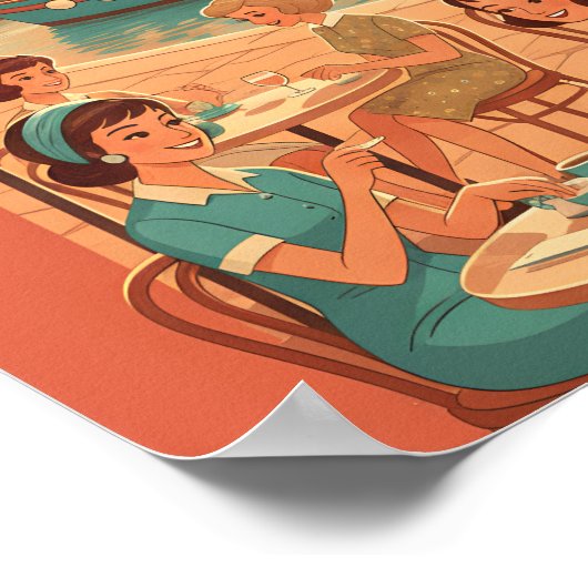 Retro Marseille : 1950s French Riviera ポスター (角)