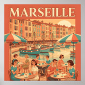 Retro Marseille : 1950s French Riviera ポスター (正面)