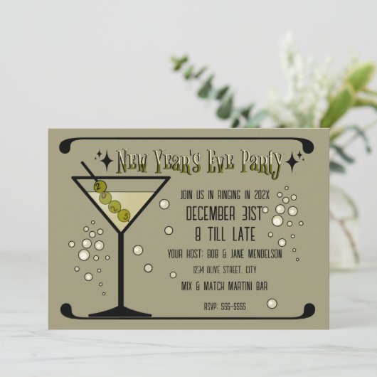Retro Martini 2025 New Year's Eve 招待状 (スタンド正面)