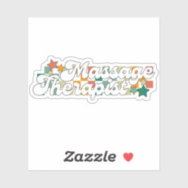 Retro Massage Therapist シール