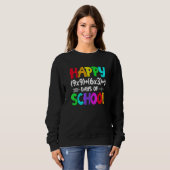 Retro Math Formula 100 Days Of School Shirt Math T スウェットシャツ (正面フル)