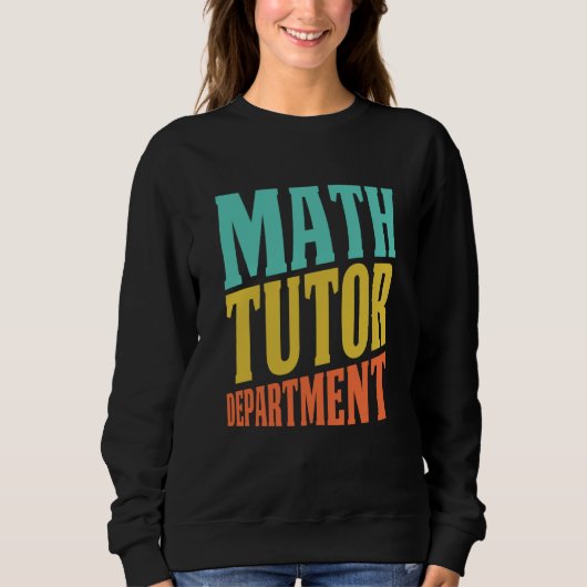 Retro Math Teacher Department Education  Vintage M スウェットシャツ (正面)
