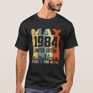 Retro May 1984 Funny 38Th Birthday Tシャツ