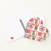 Retro Medical Christmas Stamp Set Art ノートブック (内部)