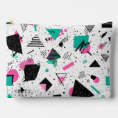 Retro Memphis Geometric Pattern アクセサリーポーチ (正面)