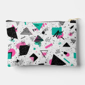 Retro Memphis Geometric Pattern アクセサリーポーチ (裏面)