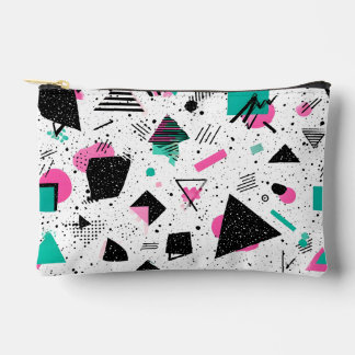 Retro Memphis Geometric Pattern アクセサリーポーチ