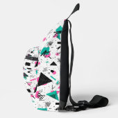 Retro Memphis Geometric Pattern スリングバッグ (右)
