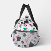 Retro Memphis Geometric Pattern ダッフルバッグ (右)