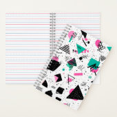 Retro Memphis Geometric Pattern ノートブック (内側)