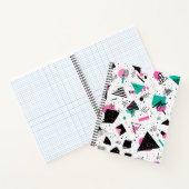 Retro Memphis Geometric Pattern ノートブック (内部)