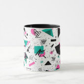 Retro Memphis Geometric Pattern マグカップ (中央)