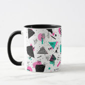 Retro Memphis Geometric Pattern マグカップ (左)