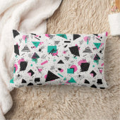 Retro Memphis Geometric Pattern ランバークッション (ブランケット)