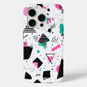 Retro Memphis Geometric Pattern Case-Mate iPhoneケース (裏面)