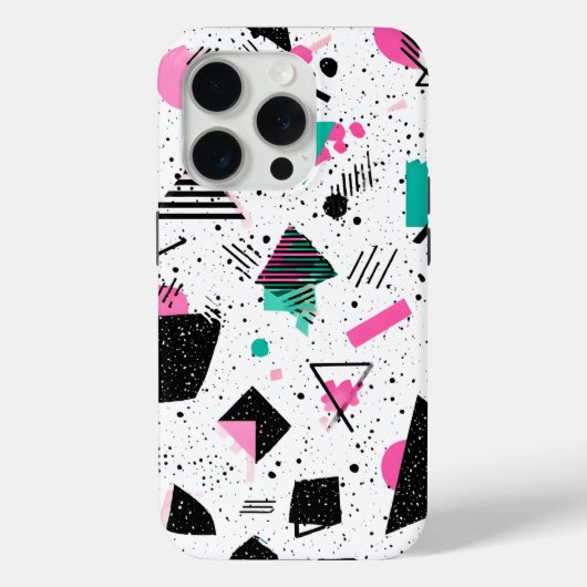 Retro Memphis Geometric Pattern Case-Mate iPhoneケース (裏面)