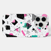Retro Memphis Geometric Pattern Case-Mate iPhoneケース (裏面 (横))