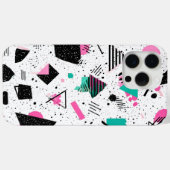 Retro Memphis Geometric Pattern Case-Mate iPhoneケース (裏面 (横))