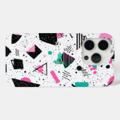 Retro Memphis Geometric Pattern Case-Mate iPhoneケース (裏面 (横))