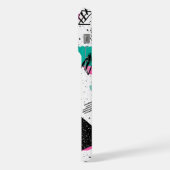 Retro Memphis Geometric Pattern iPhoneケース (左側面)